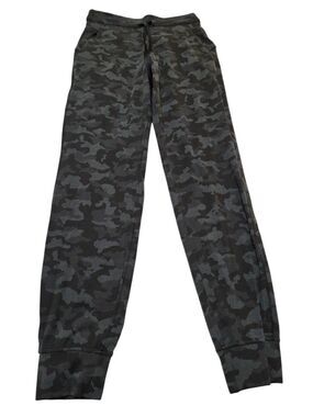 Lululemon Camo Print Jogger Pants Womens’s 6 Green Gray B40.1